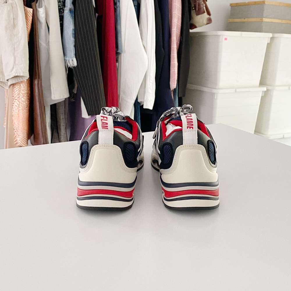 Sandro Paris Flame Sneakers in Dark Navy Size EU 39 NIB - Picture 5 of 14